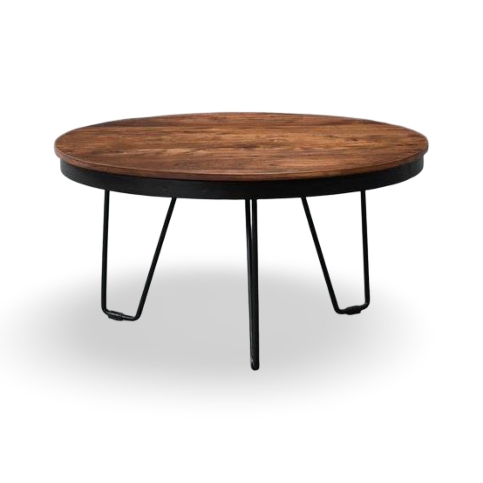 House Living Round Metal Base Coffee Table - Image 1