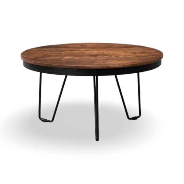 House Living Round Metal Base Coffee Table