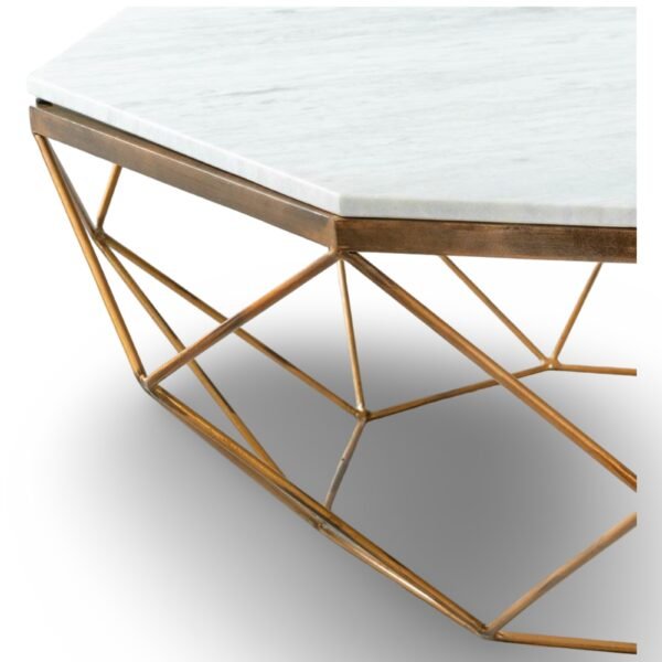 House Living Modern Metal Frame Coffee Table - Image 2