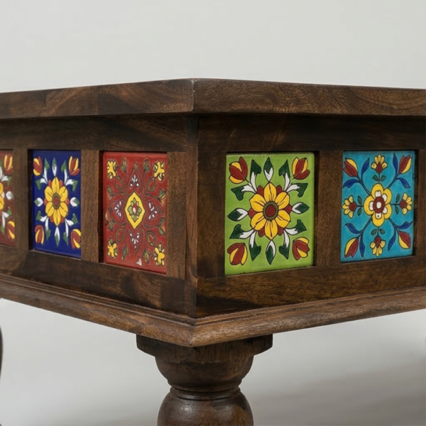 wooden coffee table - Image 6