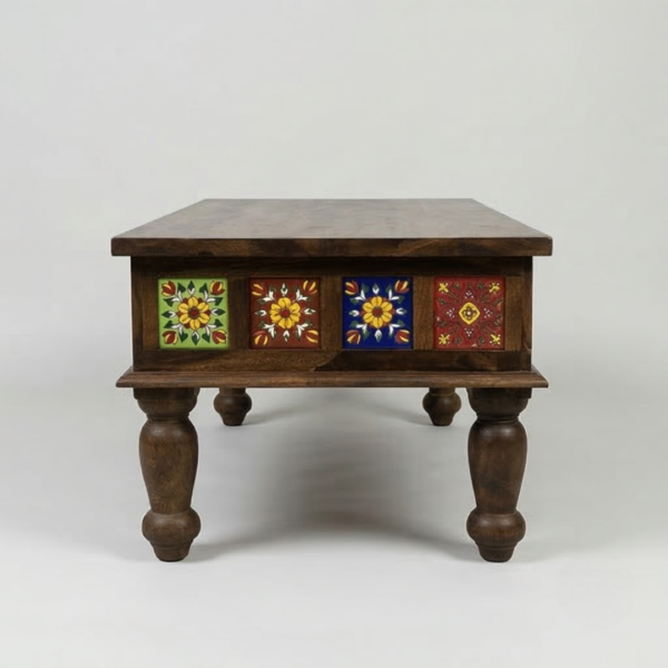 wooden coffee table - Image 4