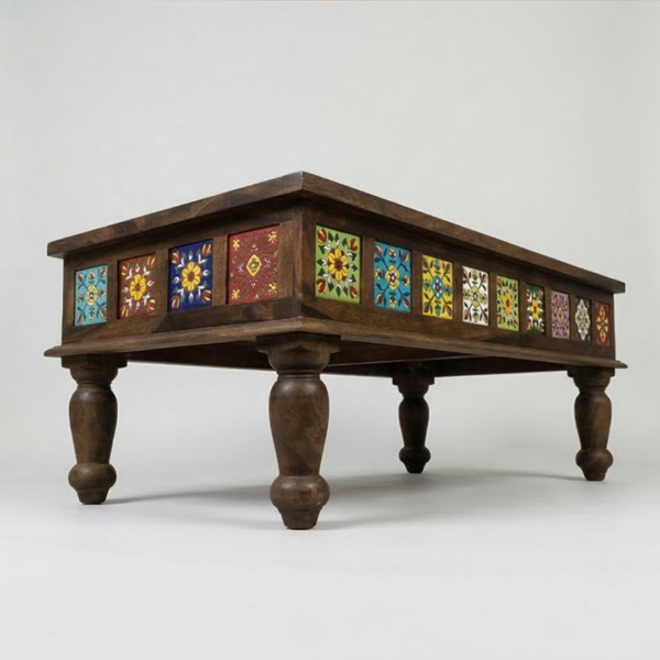 wooden coffee table - Image 5