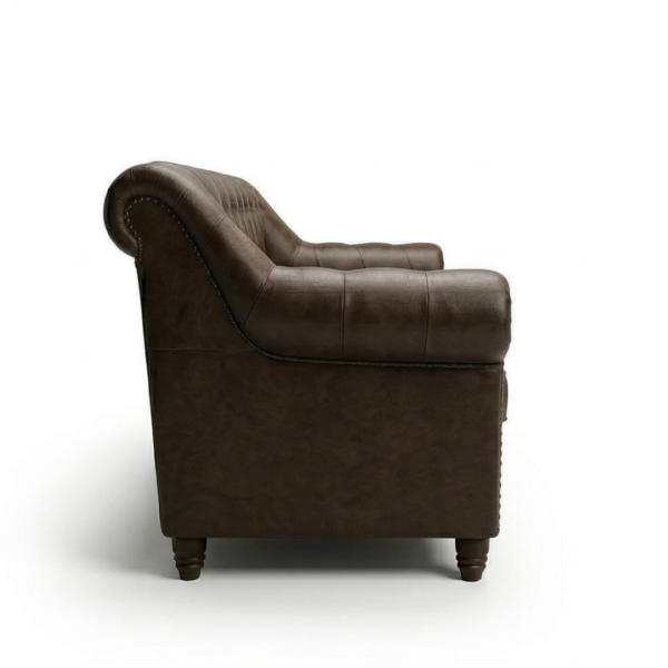 Mufa Chesterfield Wooden Sofa Set - Image 4